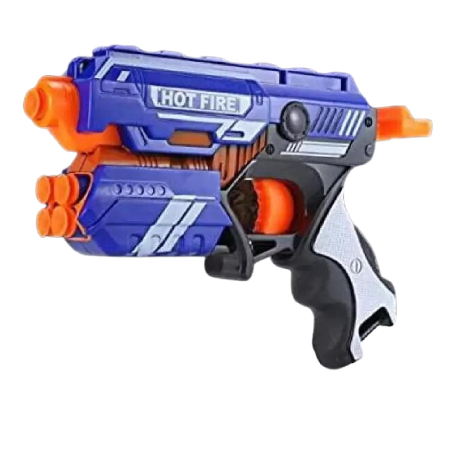 Toy Cloud Sharp Soft Blaster Manual Soft Bullet Shooting Gun Toy with 10 Soft Foam Bullets|Safe and Long Range Shooting Toy Gun for Boys 10 Years|Multicolor