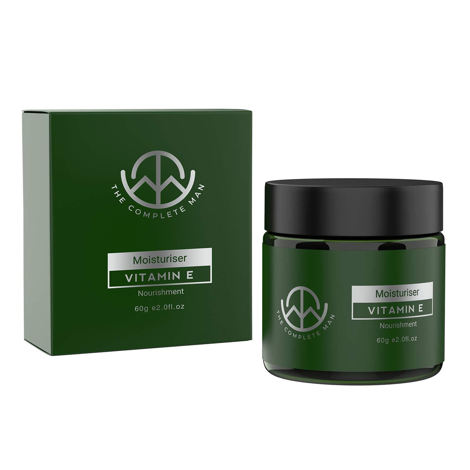 Moisturizer for Men with Vitamin E, 2.0 Fl.Oz.- Fast Absorbing Moisturizing Cream For Body, Face and Hands