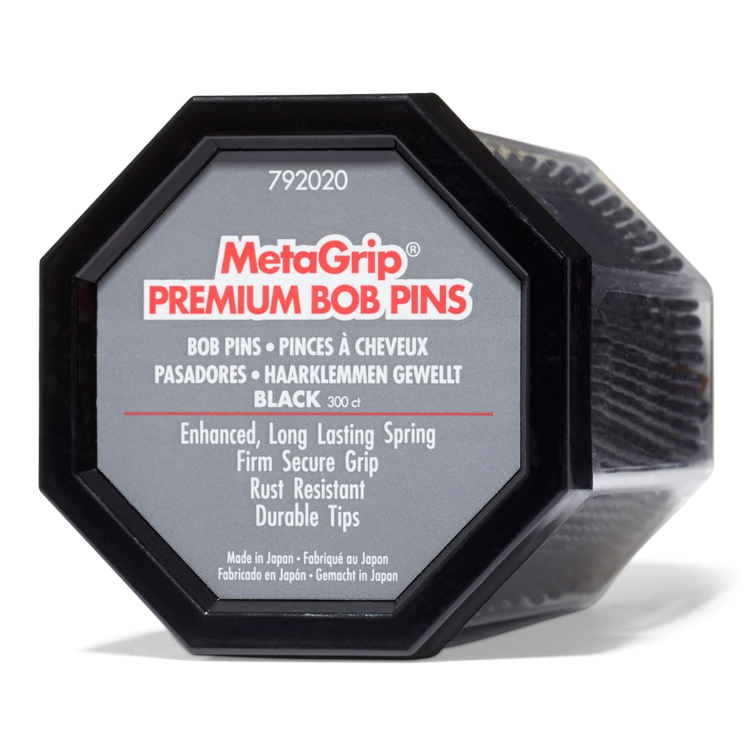 Meta Grip Premium Bob Pins Black