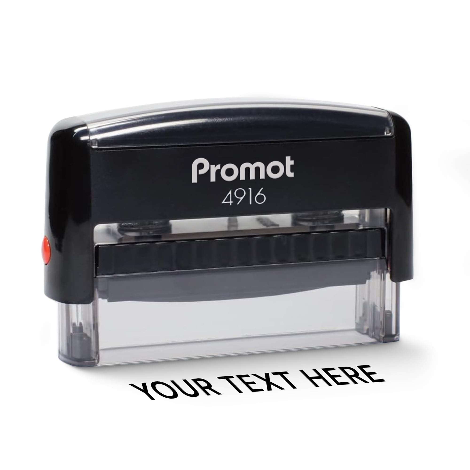 Promot Self Inking 1 Long Line Custom Stamp - Personalized Name Stamp for Office, Teacher, Address & Business Label Stamp - Choose Font, Ink Color, Pad, for Personal & Professional Use