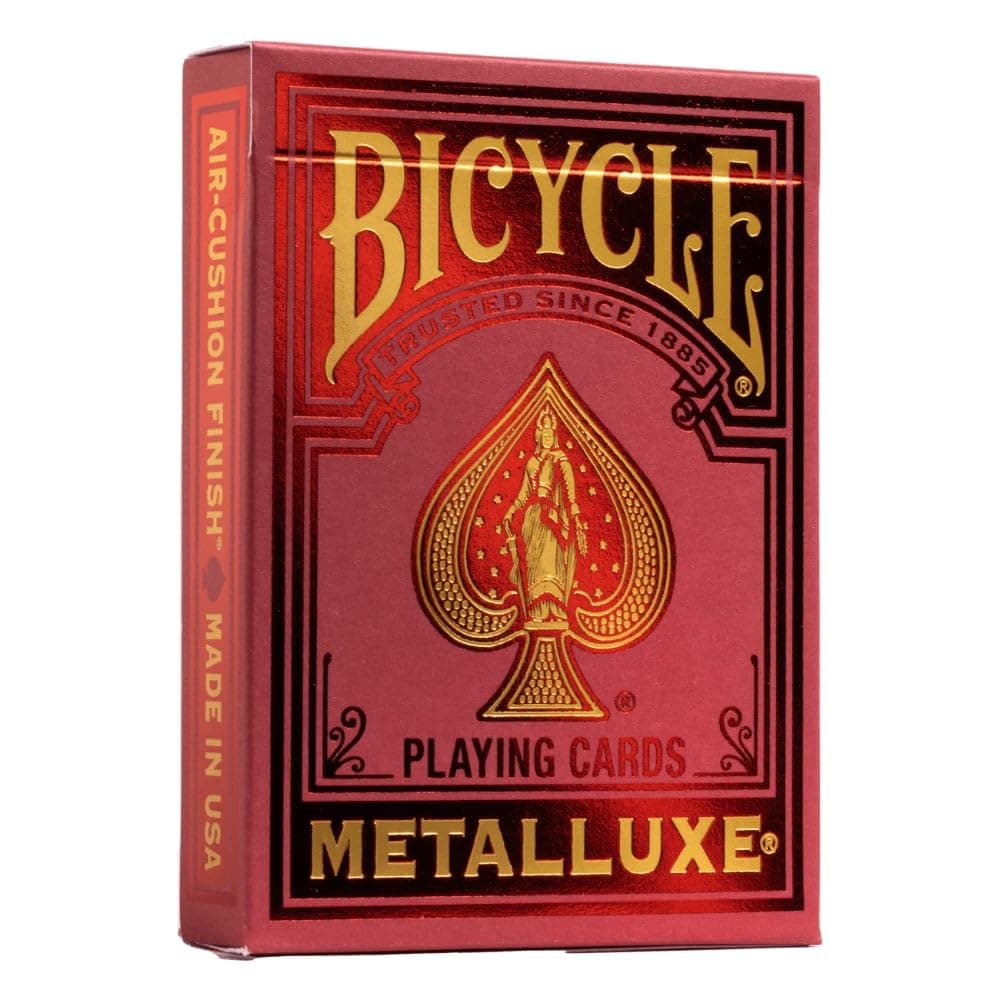 Bicycle Playing Cards: - Metalluxe Red