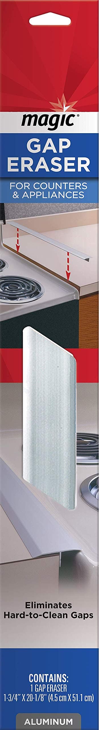 Magic Counter & Appliance Gap Eraser Silver
