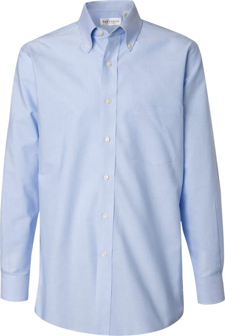 Van Heusen Long Sleeve Button Down Pinpoint Shirt