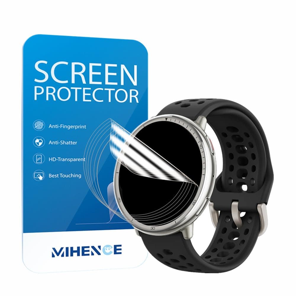 Screen Protector Compatible for Amazfit Active 2 Round Smartwatch, TPU HD Protective Film (6 PCS)