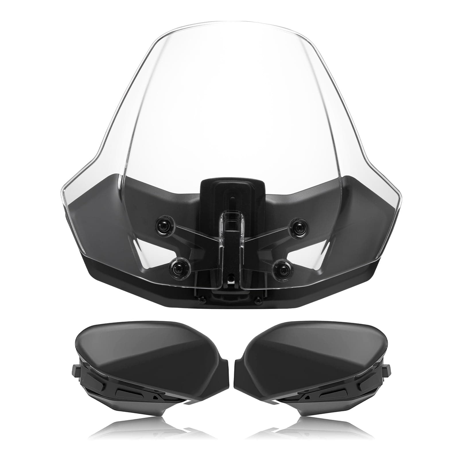 A & UTV PRO Sport Windshield & Wind Deflector Cluster for Can Am Ryker All Models, Adjustable Vented Wind Windscreen, Hand Guard Air Deflector Accessories,Replace OEM # 219401023, 219400771,219400894