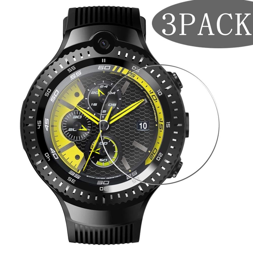 Synvy[3 Pack] Tempered Glass Screen Protector, Compatible with Zeblaze Thor 4 Dual 9H Film Smartwatch Smart Watch Protectors