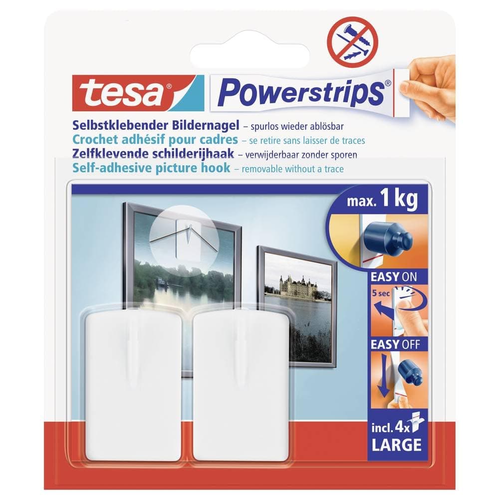 Powerstrips Self Adhesive Picture Hook - White
