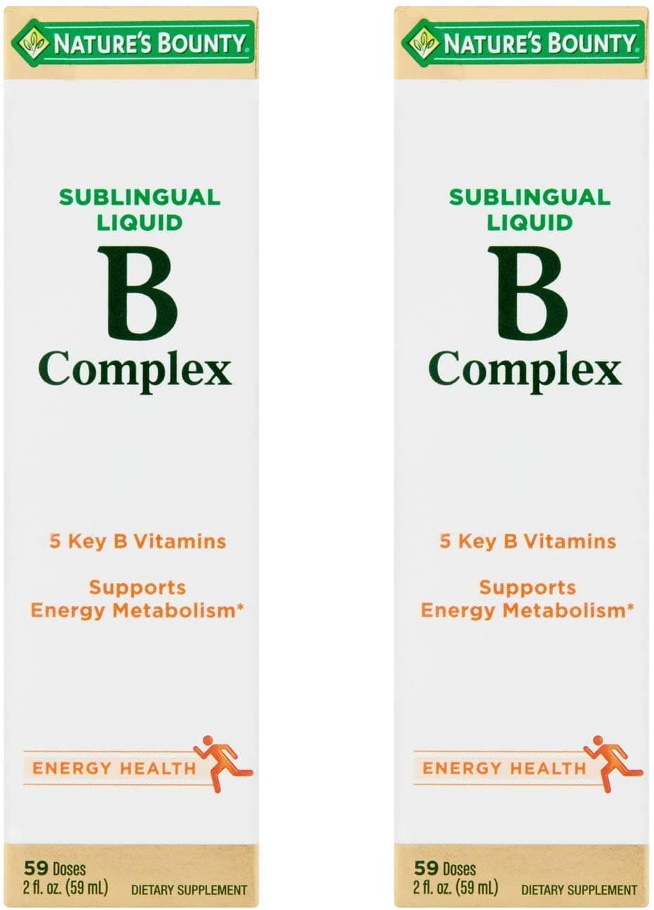 Nature's Bounty Vitamin B Complex sublingual Liquid, 2 Oz (Pack of 2)