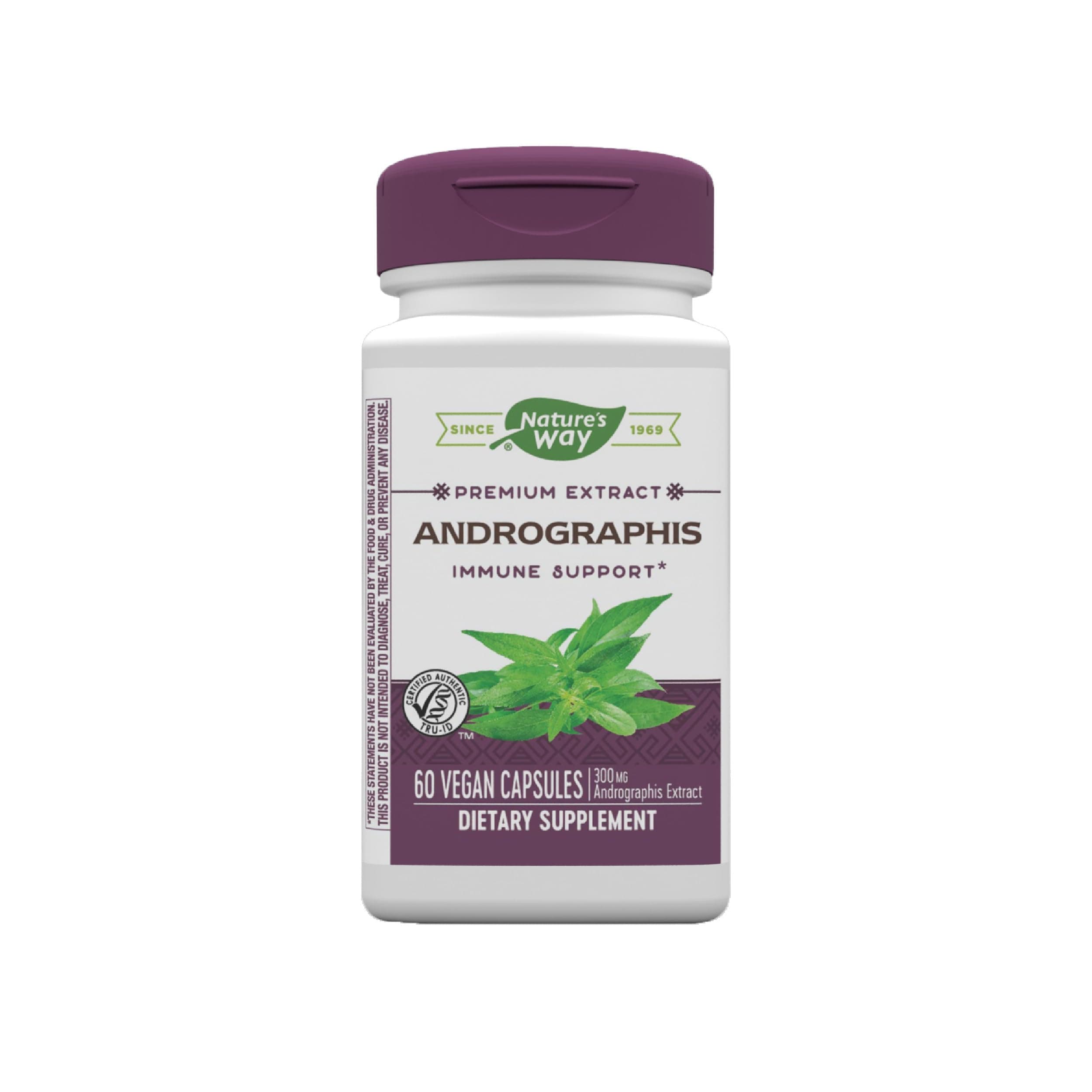 Premium Extract Andrographis, Immune Support*, 300 mg Andrographis Extract per serving, 60 Capsules