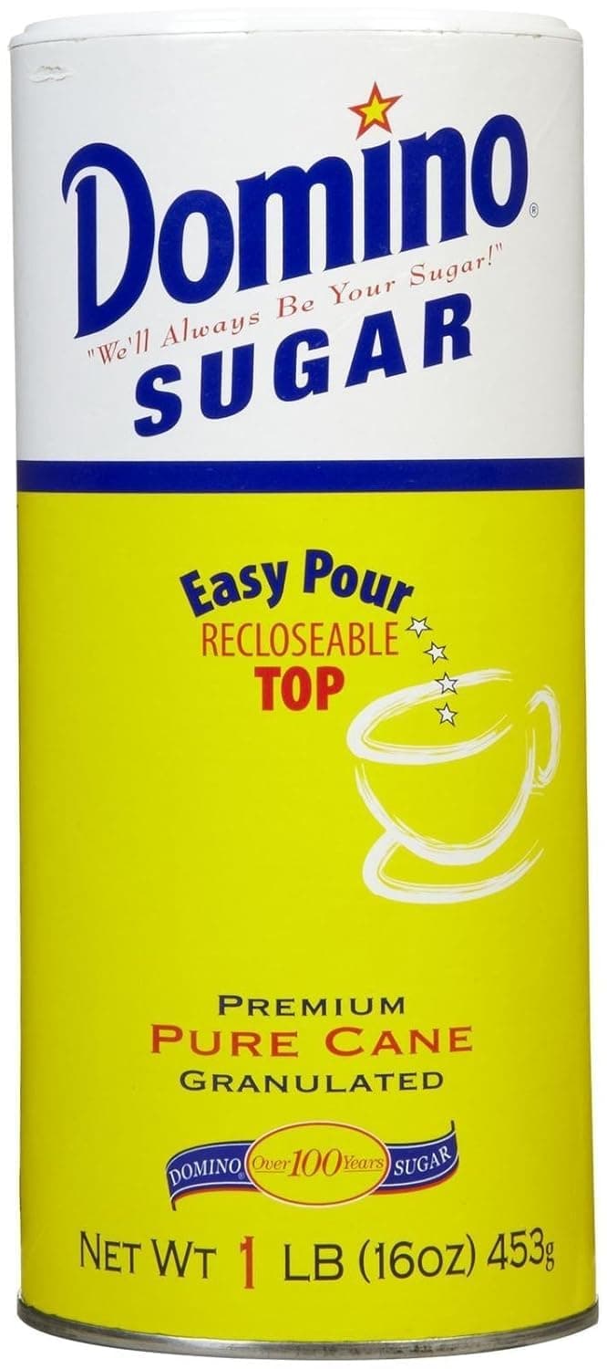 Domino Sugar Granulated Canister, 1 lb