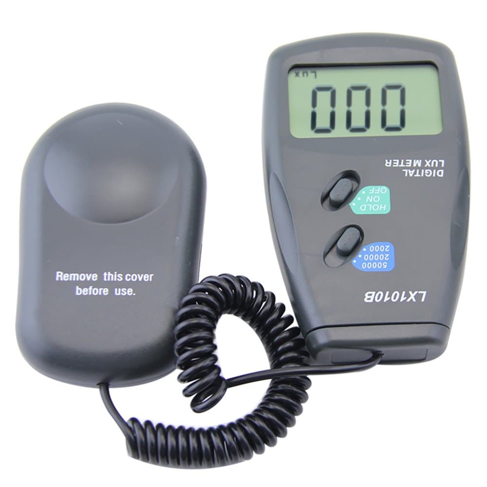Kiamitor LX1010B High Accuracy Data Hold Digital LUX Meter Light Meter Photo Detector (LX1010B)