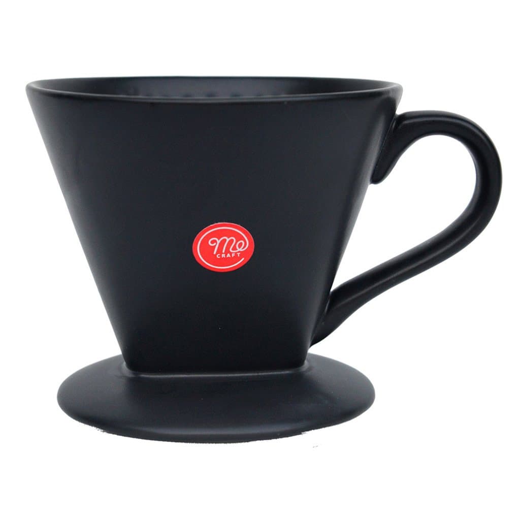 -Ceramic Coffee Dripper/Pour Over for 1-4 Cups(Black)