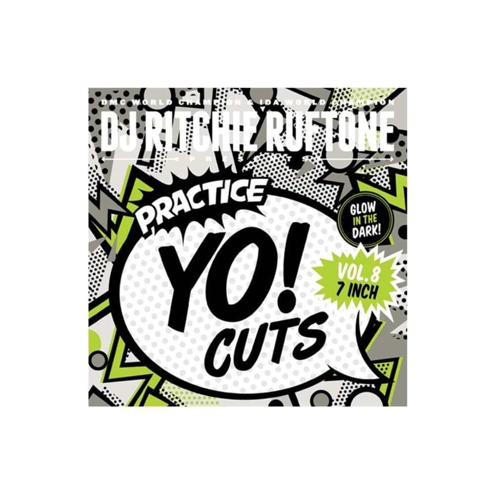 DJ Ritchie Ruftone Practice Yo! Cuts Vol 8 GLOW IN THE DARK 7'' VINYL for your Numark PT01 Scratch or Reloop Spin Portable Turntable