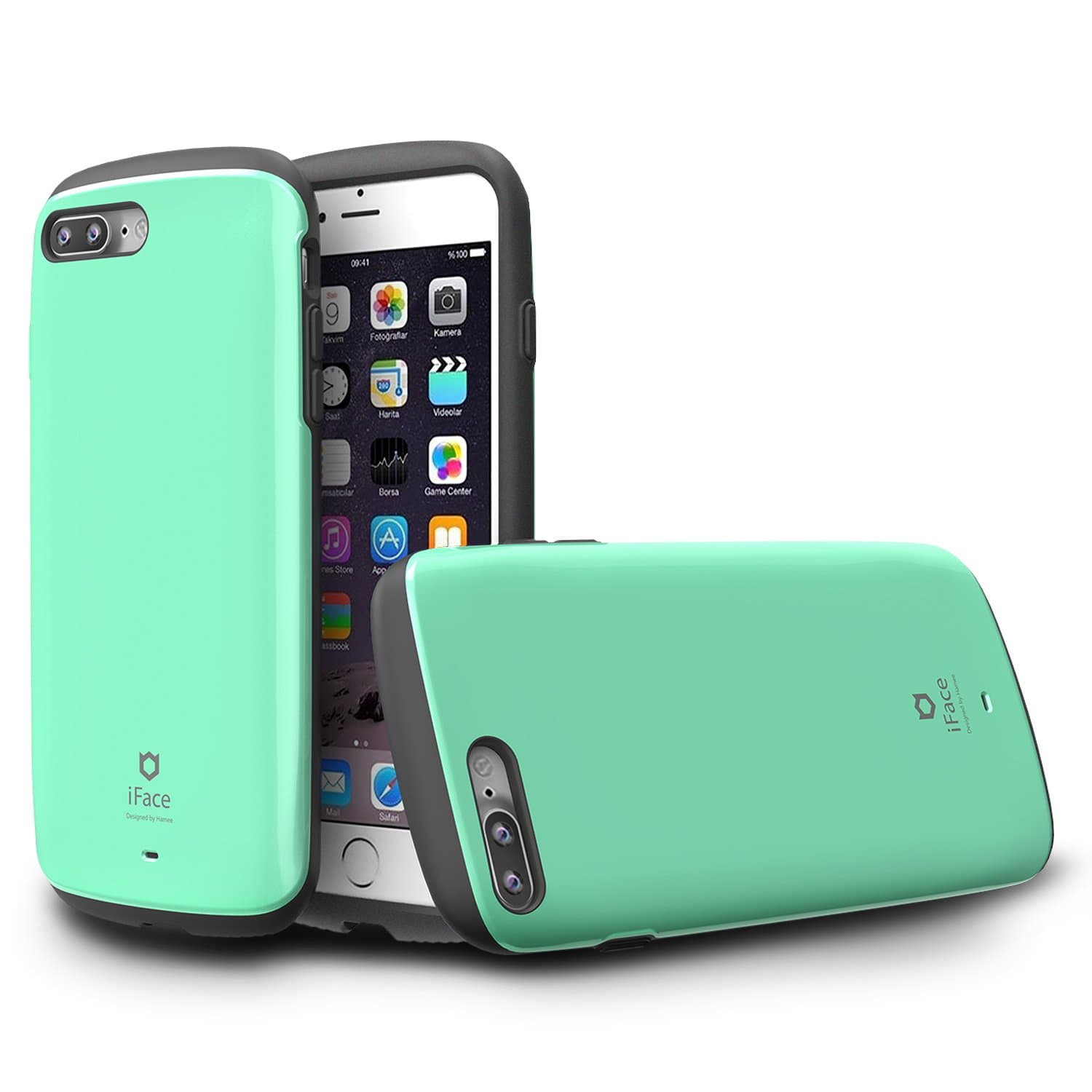 iFace Sensation Series iPhone 7 Plus/8 Plus Case – Cute Dual Layer [TPU and Polycarbonate] Hybrid Shockproof Protective Cover [Drop Tested] – Mint