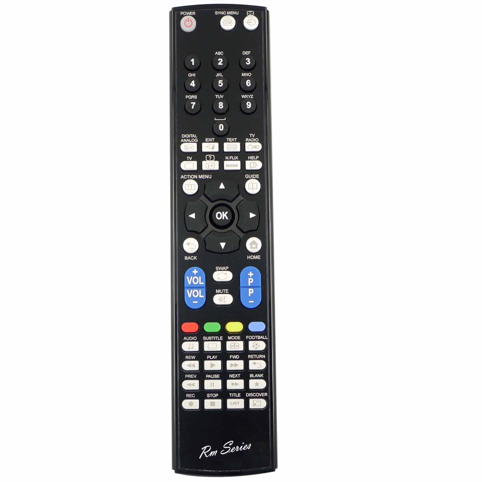 RM Series Replacement Remote Control for SONY KDL-50W809C