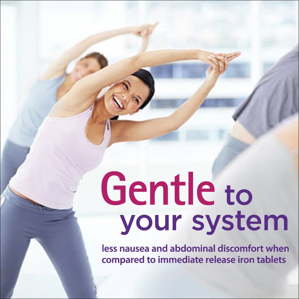 Slow Fe Iron Supplement Tablets for Iron Deficiency, Slow Release, High Potency, 30 count