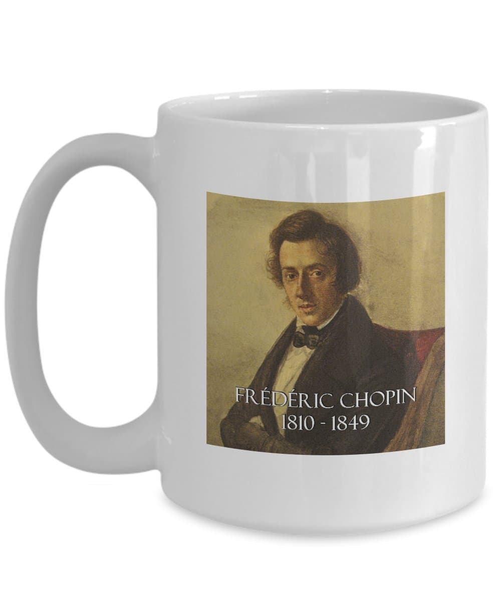 Great Composers: Frederic Chopin - Ceramic Coffee Mug