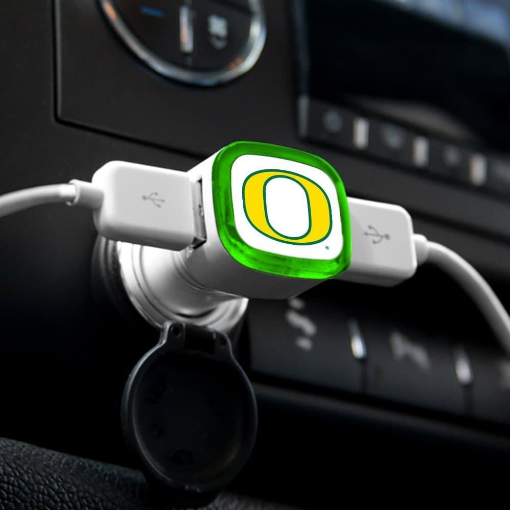 NCAA Oregon Ducks Car Charger, White