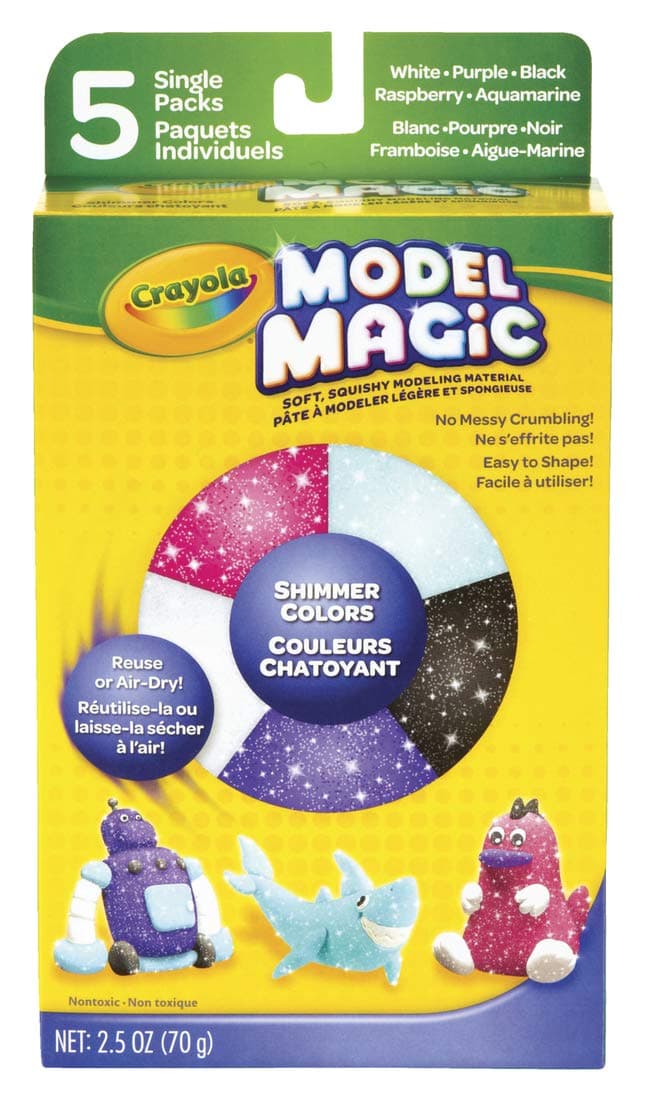 Model Magic, Modeling Clay Alternative, 5 Shimmer Colors, 2.5 oz