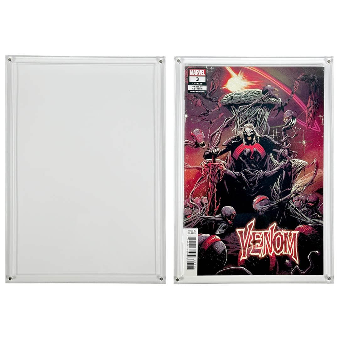 MALKO Modern Comic Book Acrylic Slab Display Case - Current Comics Magnetic Showcase - 2 Pack