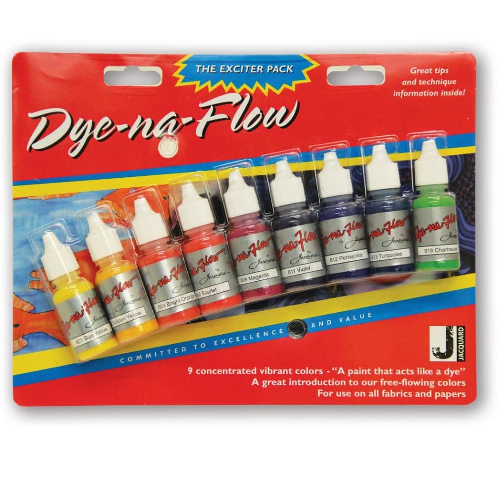 Jacquard Dye-Na-Flow Exciter Pack 9 Colors