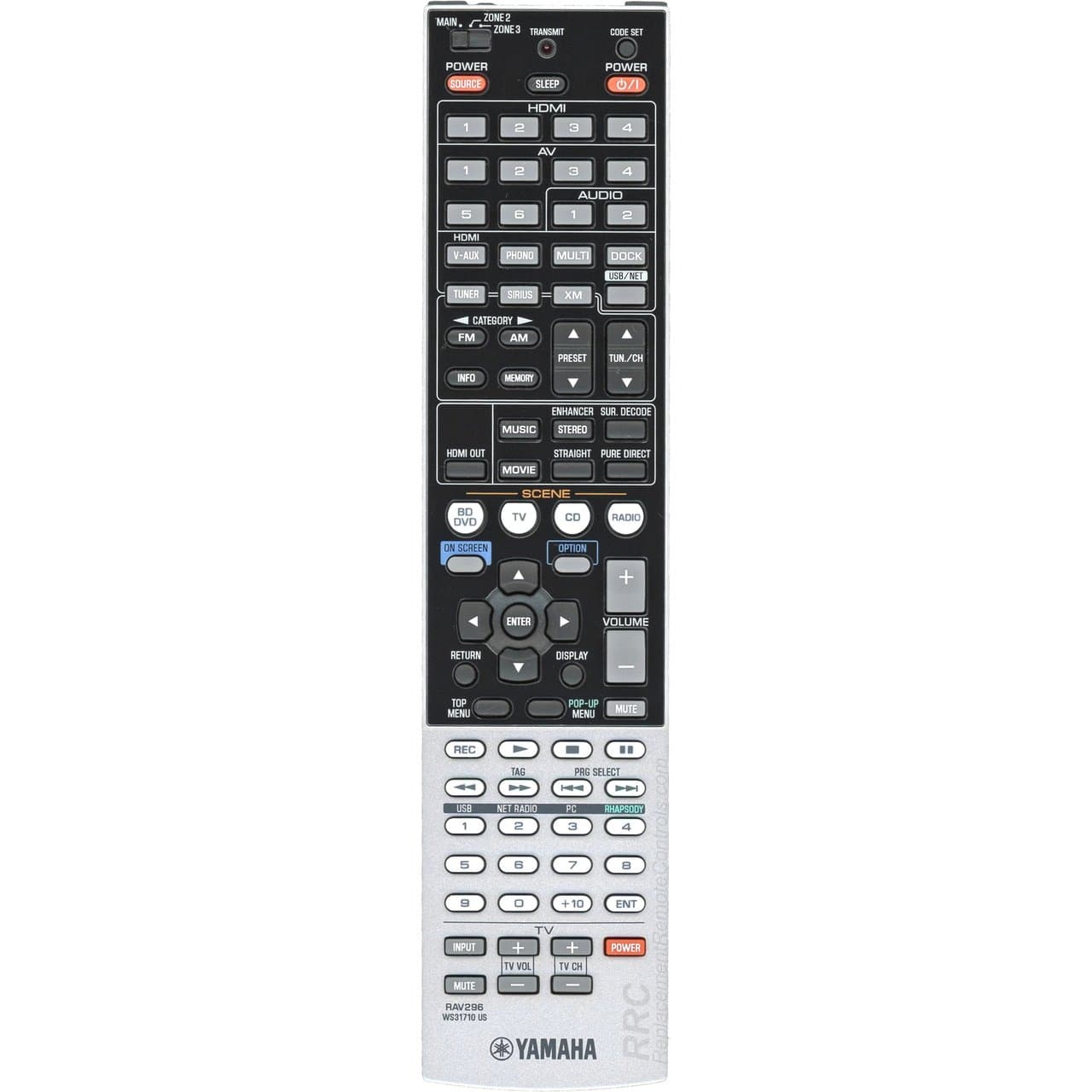 Yamaha WS317100 REMOTE RAV296