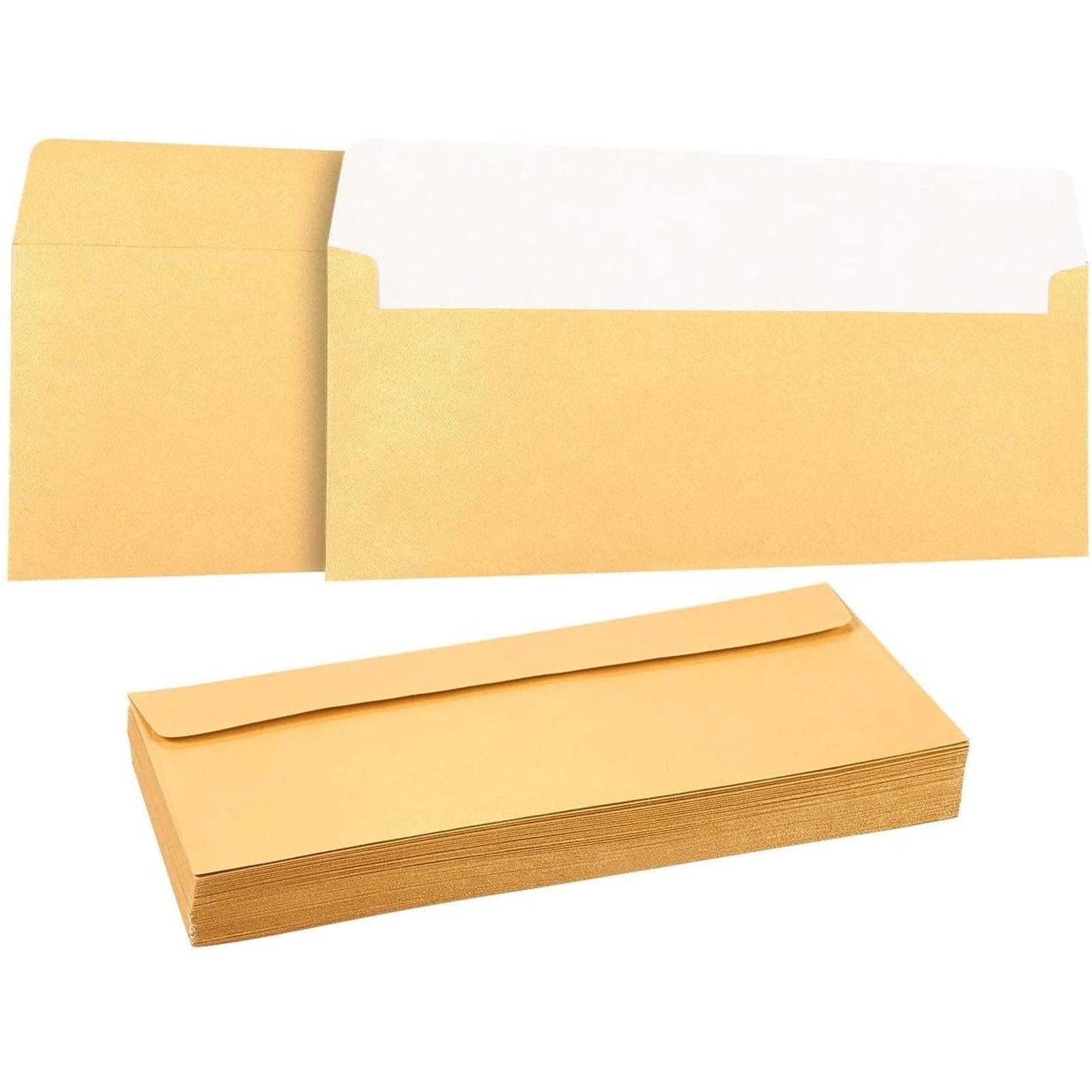 50 Pack #10 Gold Business Envelopes