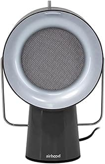 Wired Range Hood | Portable Kitchen Exhaust Fan with 2 Activated Charcoal Air Filter & Stainless-steel Oil Filter | Easy to Clean - Ideal for Indoor Cooktop Use (Space Black)