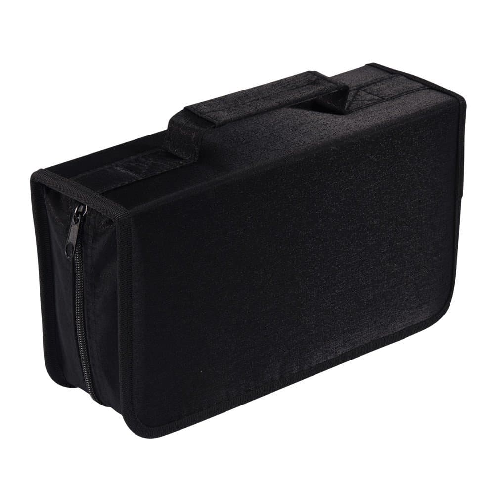 128 CD DVD Case Storage Holder Booklet (Black)