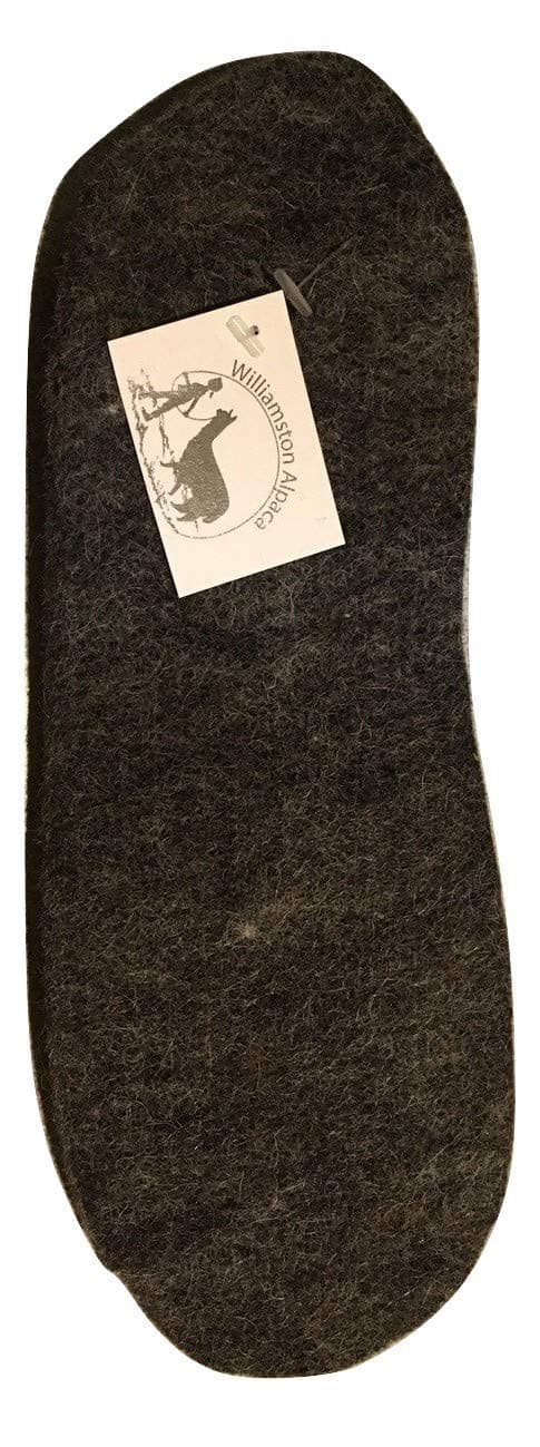 Williamston Alpaca Boot Liners – Soft Alpaca Wool Felt Winter Warm Shoe / Boot Insoles - Natural Wool Felt Insert for Men & Women – Warm, Cozy, Felted, Made in The USA - One Pair, Cut to Fit, Size M
