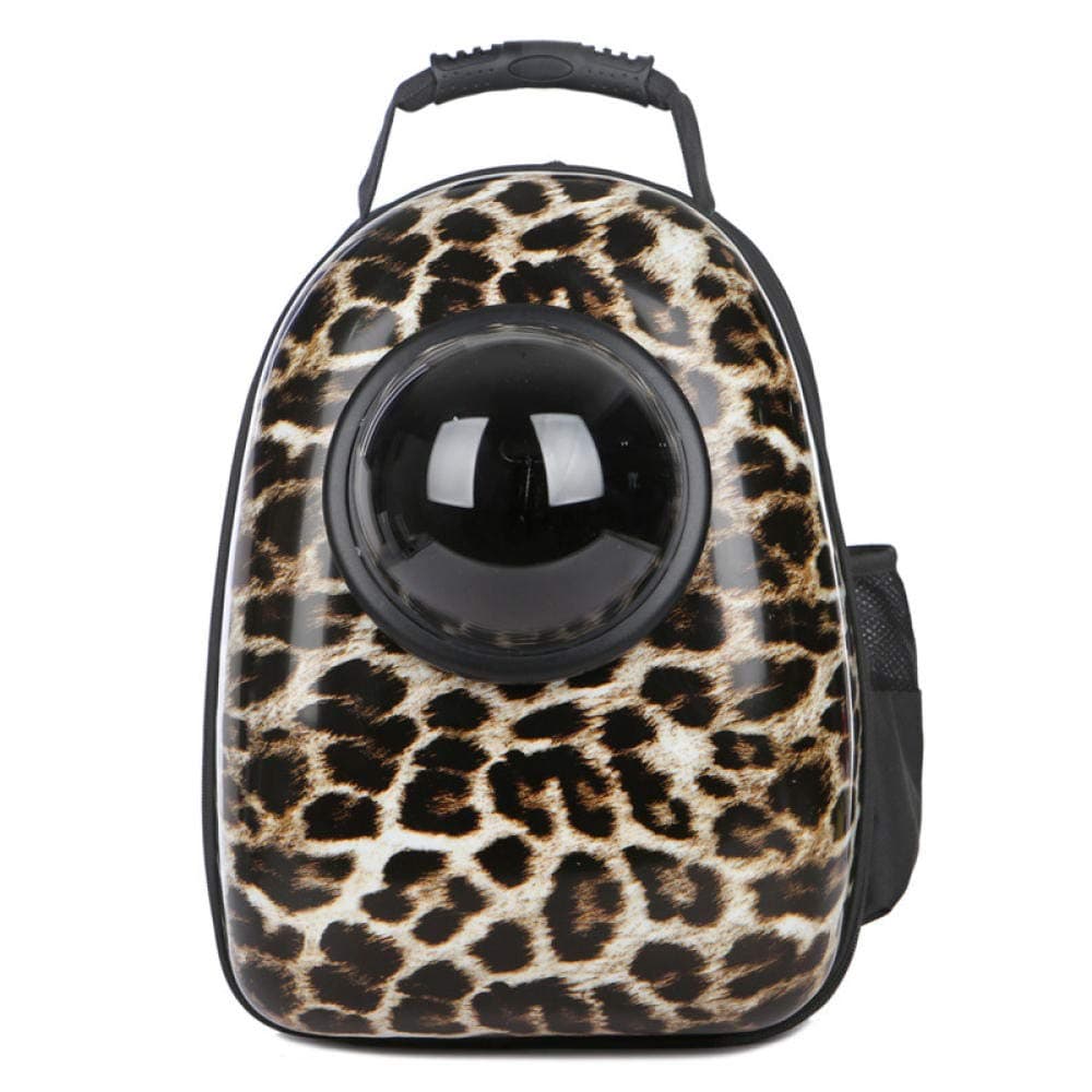 Chenyangkai Pet Space Cat Bag Chest Bag Transparent Backpack Creative Shoulder Space Capsule Hiking And Camping Pet Backpack For Dogs Pet Backpack Bubble Pet Backpack Capsule Knapsack Rucksack@Leopard