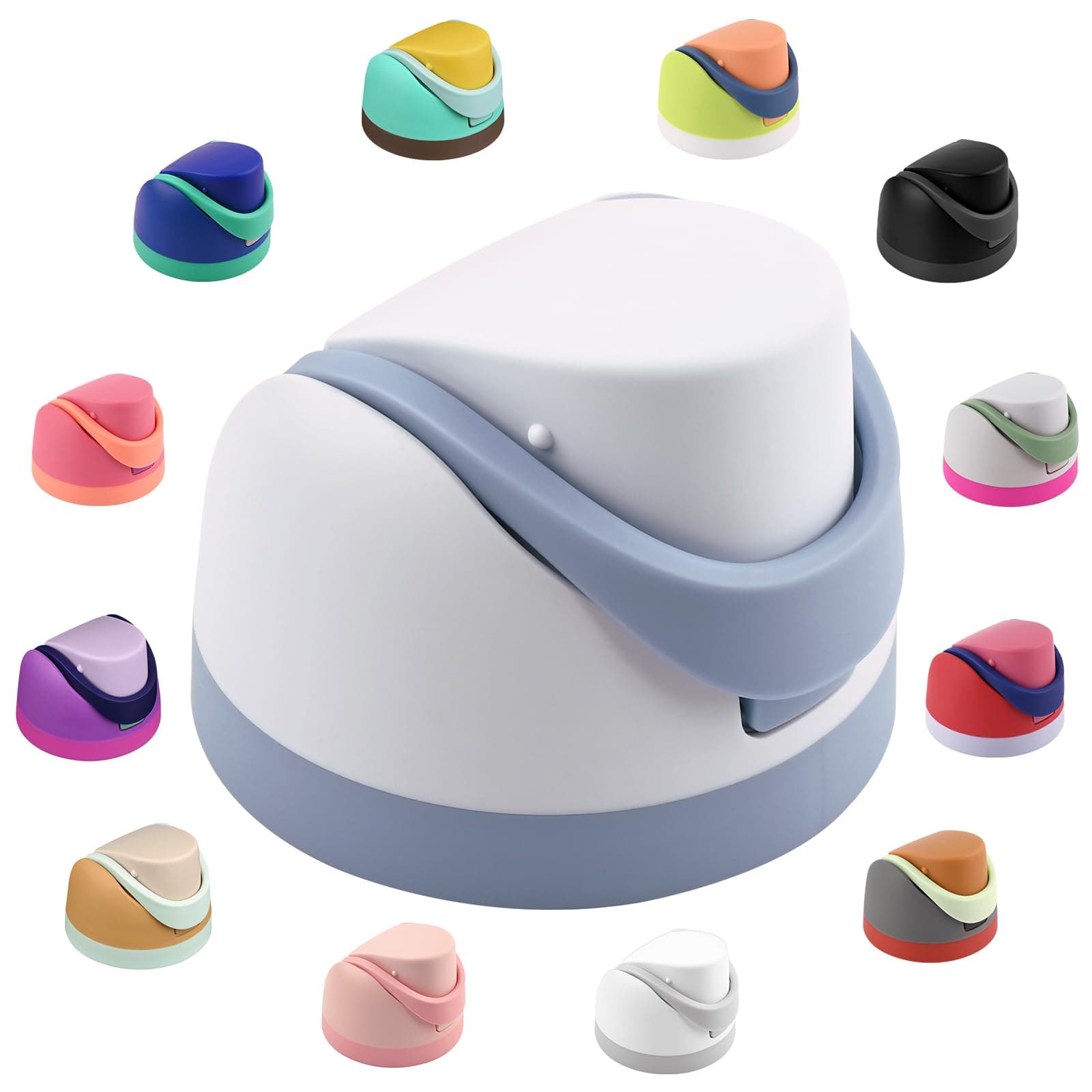 Replacement Cap for Owala Freesip Bottle, One Button Water Bottle Top Lid Accessories Compatible with Owala Cup 16oz 24oz 32oz 40oz, BPA-Free, No Water Leakage, Light Blue