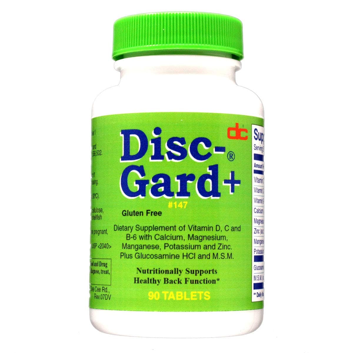 Dee Cee Labs Disc Gard+ Formula 147, 90 Tablets