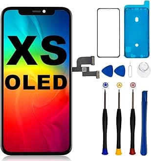- [OLED] for iPhone Xs Screen Replacement 5.8 Inch [NOT LCD] Display 3D Touch Frame Assembly Digitizer for Model A1920, A2097, A2098, A2100, with Repair Tool