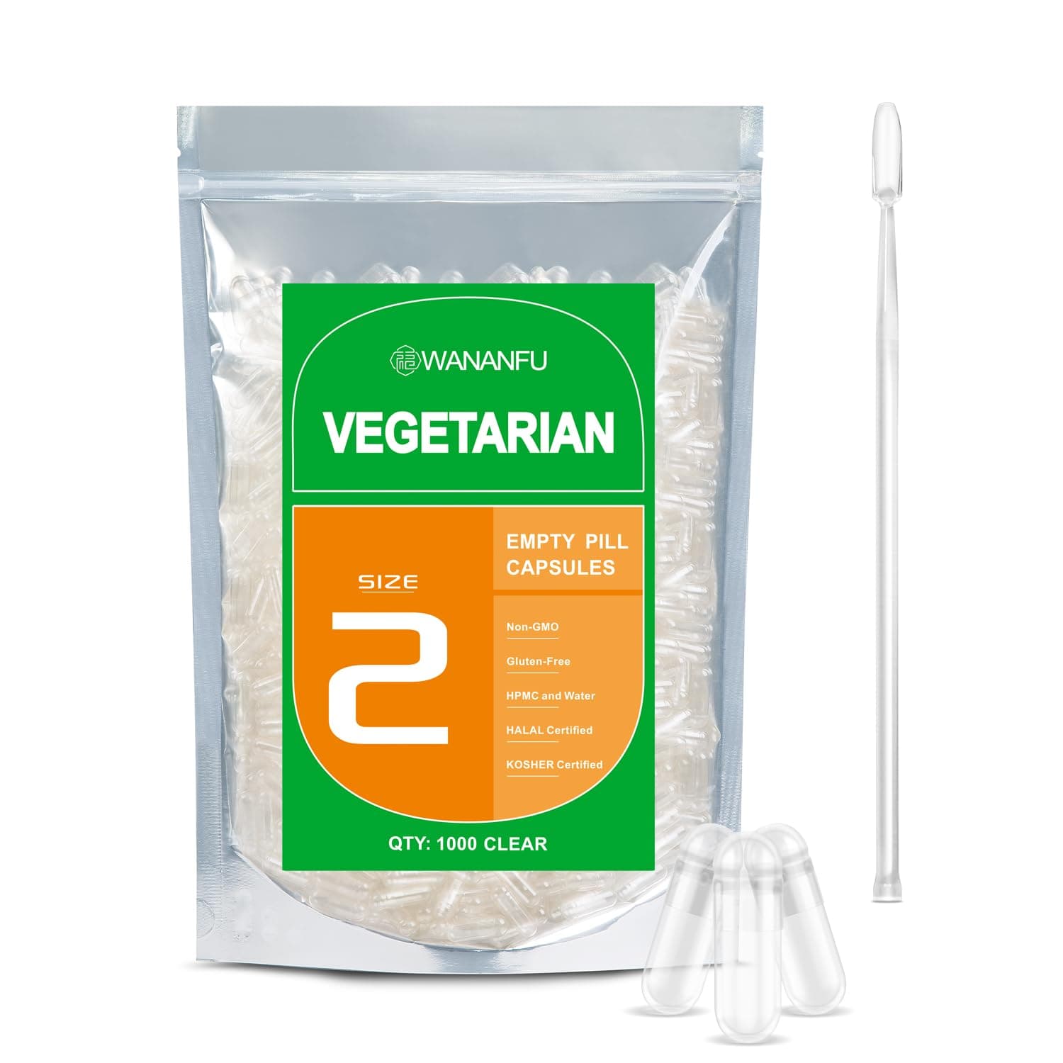 Empty Capsules Size 2 Vegetarian