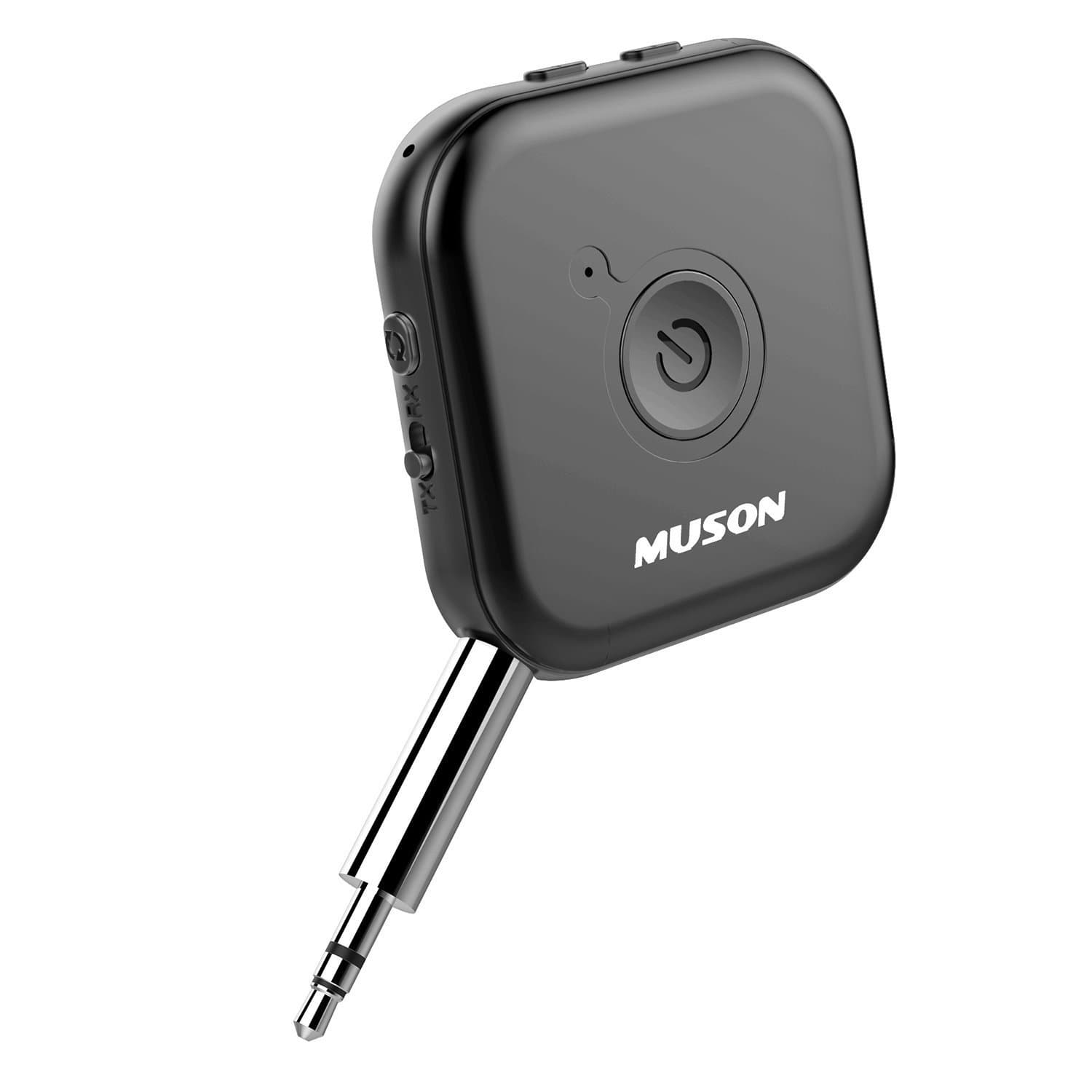 MUSON Bluetooth Transmitter MK2 Bluetooth 4.1 Receiver Portable with Mic aptX 3.5mm Stereo Audio Wireless Jack Car Bluetooth Adapter Portable for Headphones Speakers TV MP3 MP4 PC PS Home System