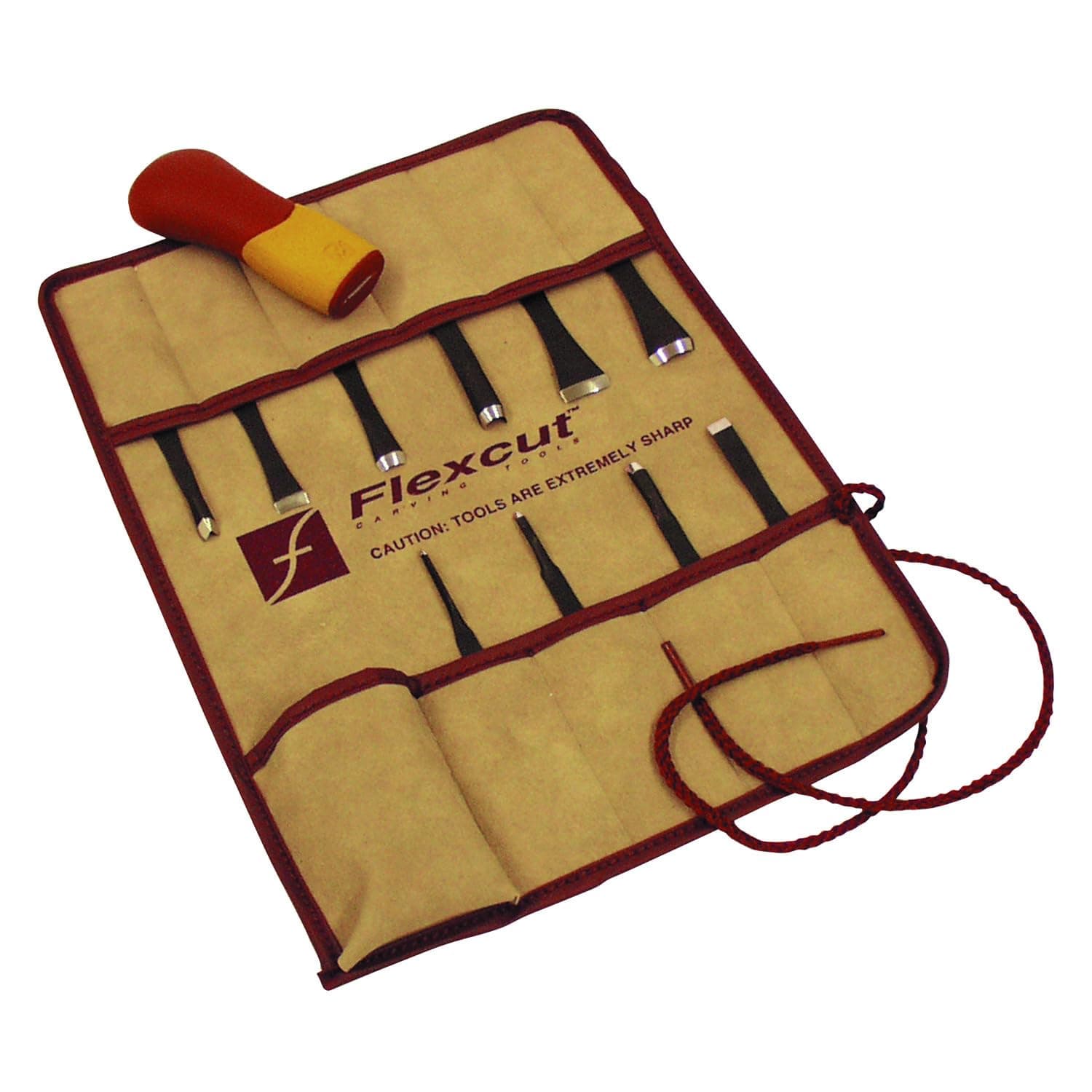 Wood Carving Tools | 11 Piece Craft Carver Set | Includes 10 1095 High Carbon Steel Blades and Interchangeable Ergonomic ABS Handle | SK107 | Made in the U.S.A.