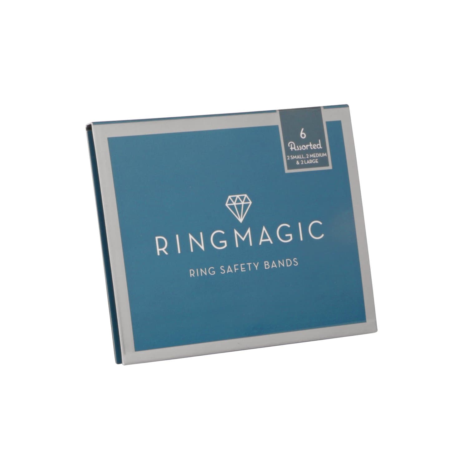 Ring Magic Ring Resizer, Ring Safety Bands, 6 Pack Assorted (2 Sm, 2 Med, 2 Lrg)