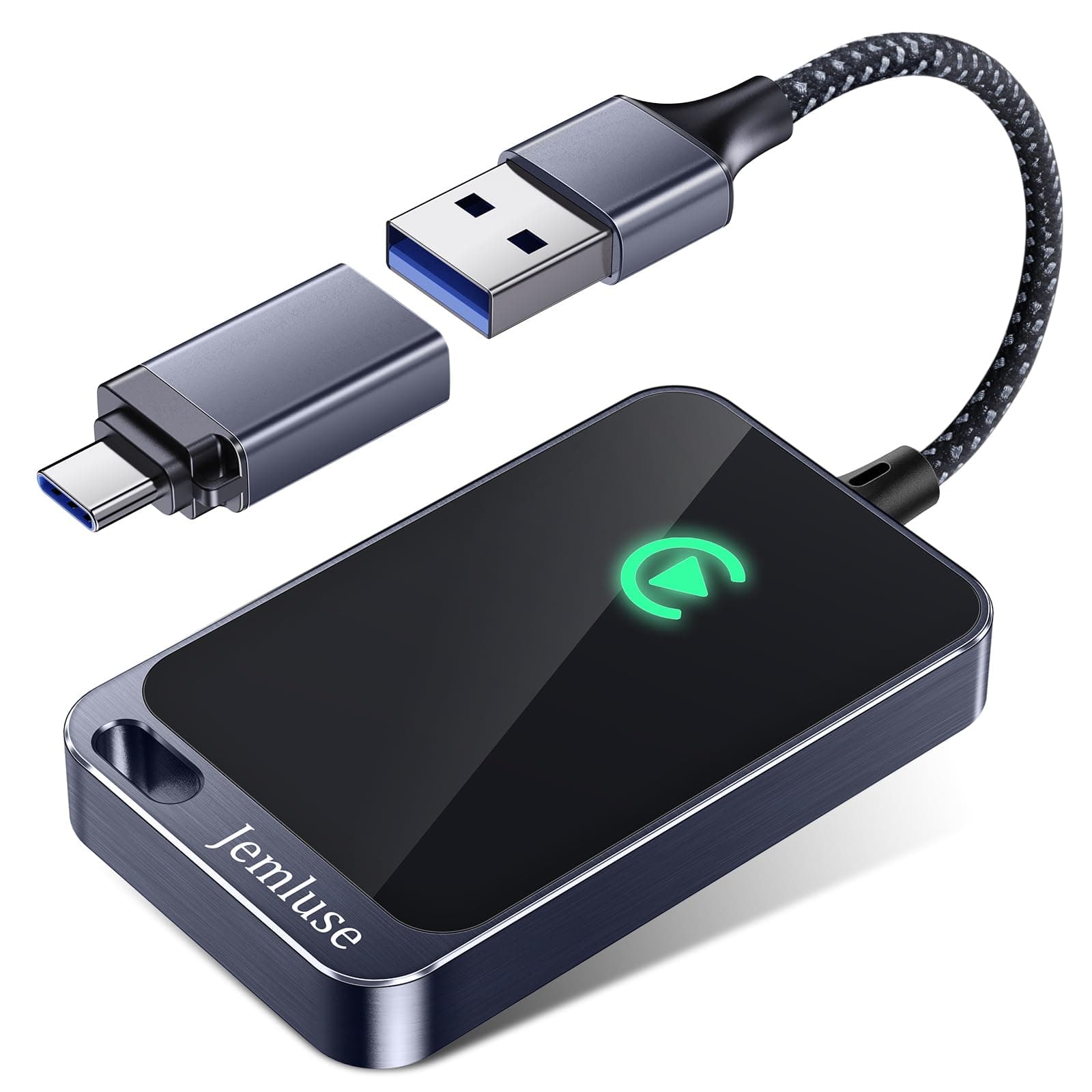 Wireless CarPlay Adapter for Apple iPhone - Multi-User Seamless Connection for Convert Wired to Wireless Car Play Adapter - No Latency from iOS 10+ to Screen w/USB C (Gray)