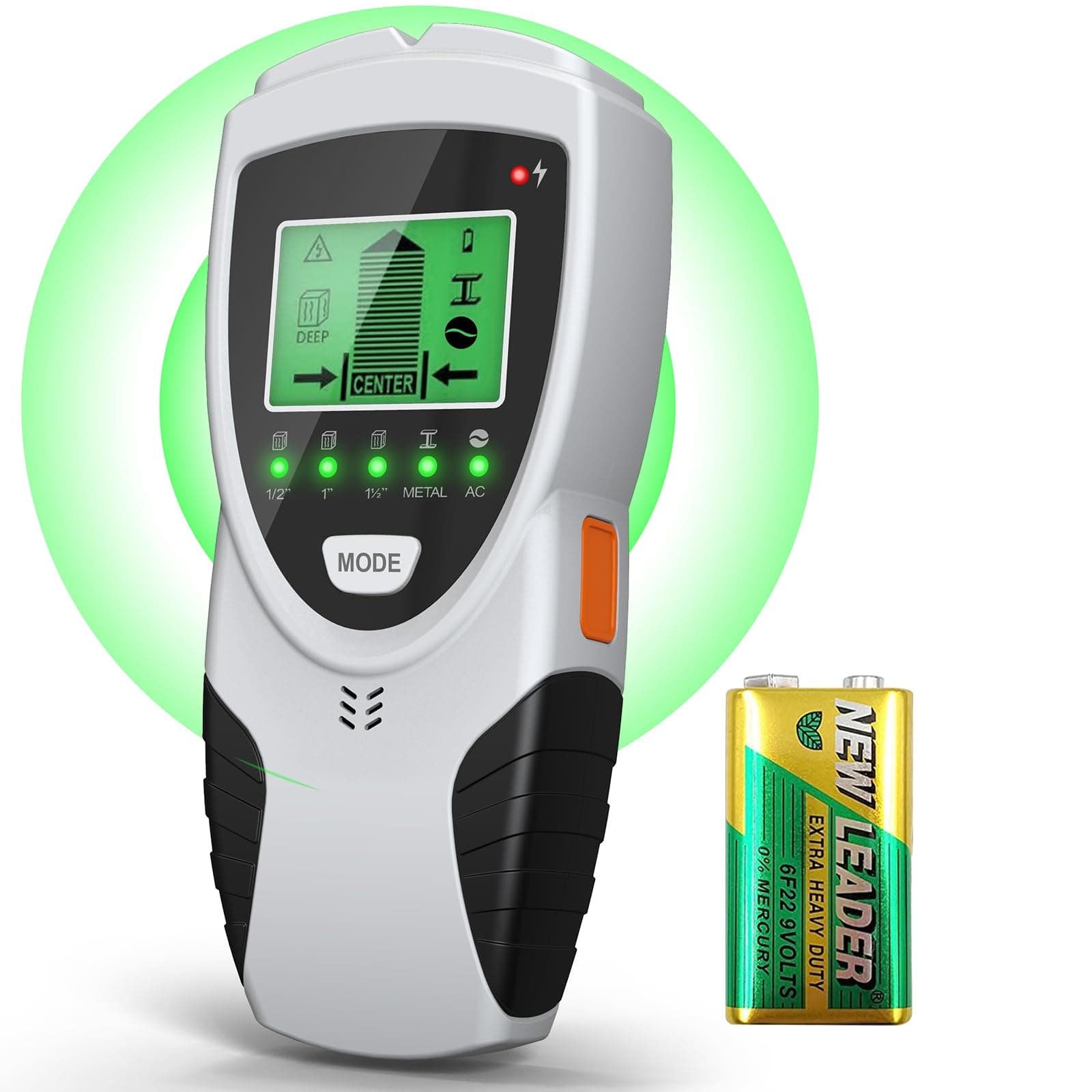 Stud Finder Wall Scanner, 2023 Upgrade 9 in 1 Stud Detector Wire Detector for Wall, Dienmern Cable Detector for Walls Scanner, with Battery LCD Display for Stud AC Wire Cable Metal Wood Pipe Joist