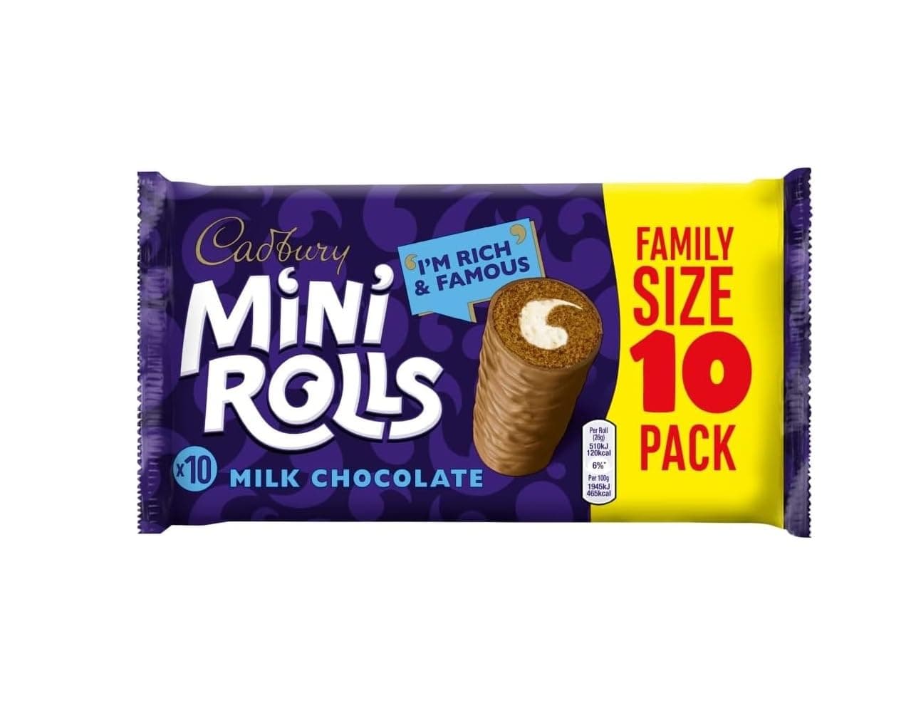 10 Milk Chocolate Mini Rolls