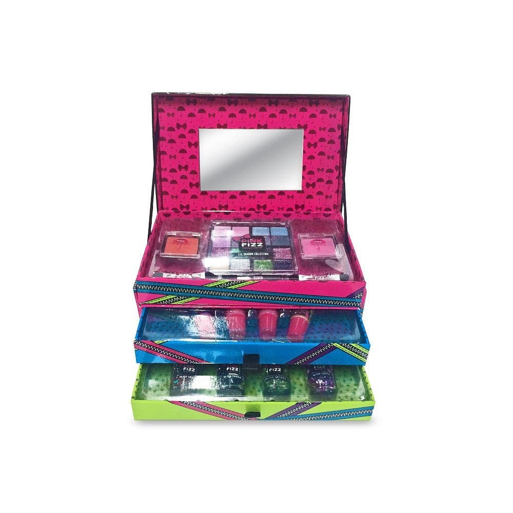 Pink Fizz 3 Tier Vanity Make-up Set