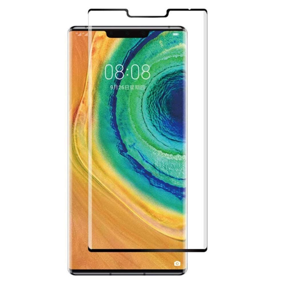 for Huawei Mate 30 Pro 3D Screen Protector Tempered Glass - [2 Pack] Full Coverage HD Screen Protective Film Glass Screen Protector for Huawei Mate 30 Pro