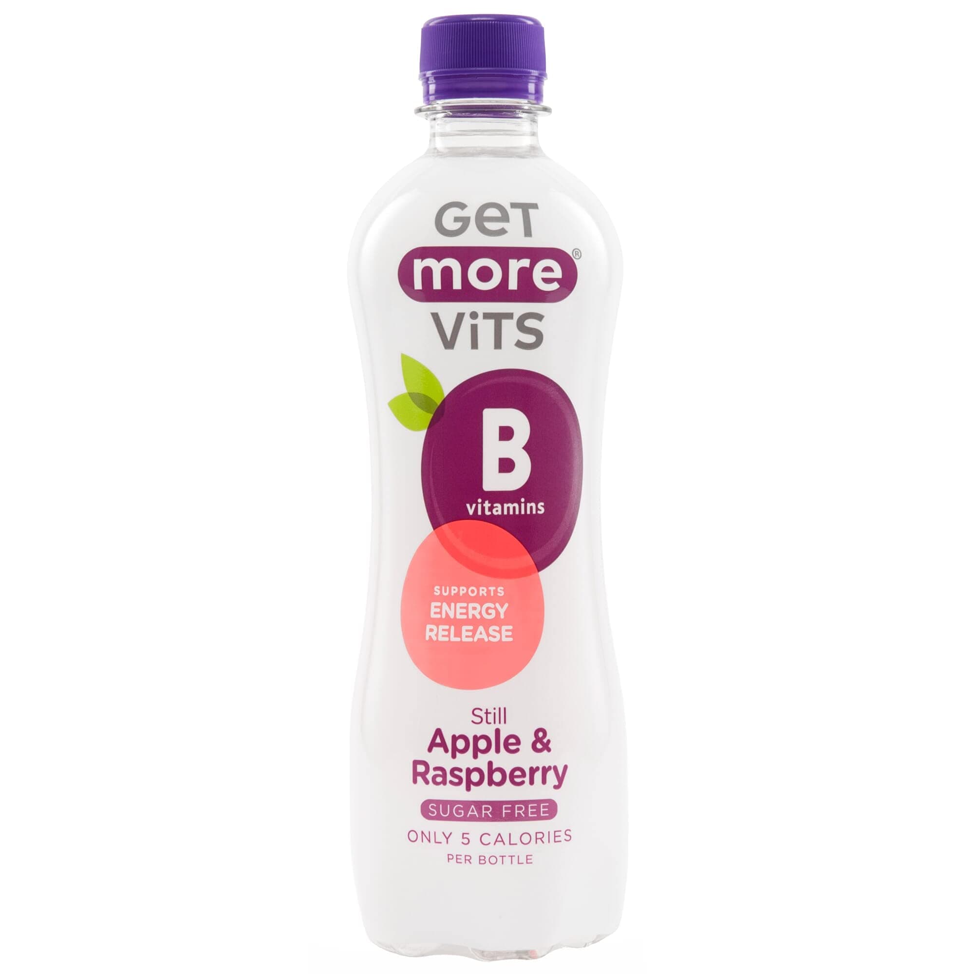 Get More Vits Vitamins B Still Apple & Raspberry - 12x500ml