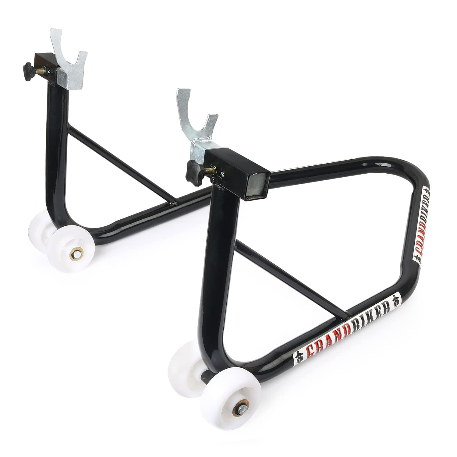 Universal Rear Paddock Stand with Spool Lifting Holders Only for KTM,Yamaha,Kawasaki,BMW,TVS,Bajaj,Hero,Mahindra,Triumph Street etc (Black)
