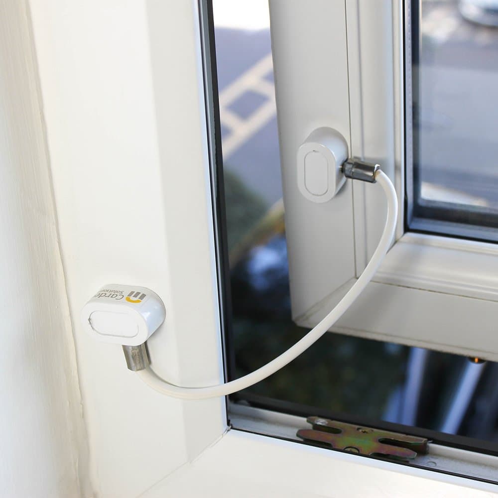 Cardea Child Safety Fixed Cable Window Restrictor - No Key to Prevent Unauthorised Access