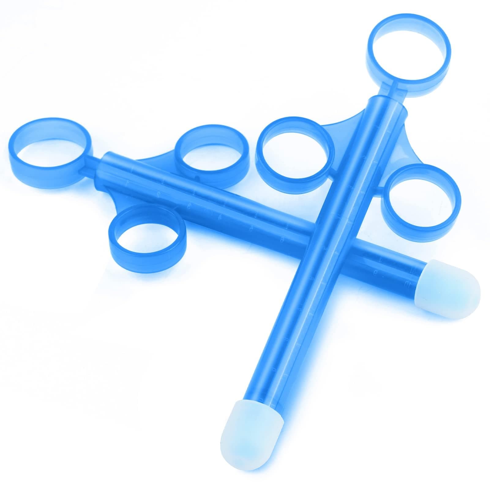 Lube Applicator Injectors，2 Pcs Lube Applicator Launcher with Smooth Rounded Tip(Blue)