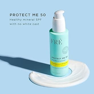 Mineral Face Sunscreen with Non-Nano Zinc Oxide SPF 50, PROTECT ME by FRE Skincare - Reef Safe, Water-Resistant, No White Cast, Facial Moisturizing Cream - Non-Comedogenic & Ophthalmologist Tested