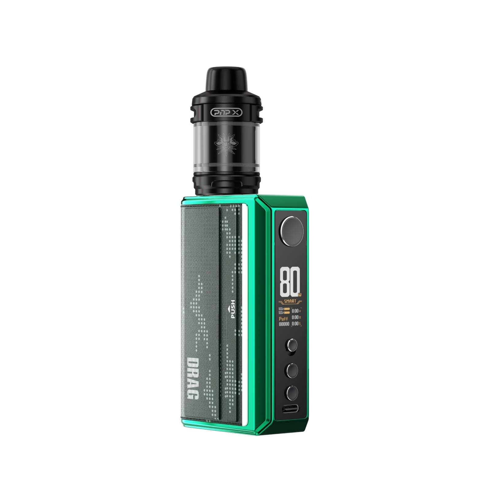Drag 5 Kit Mod Tank Starter Kit 2ml Capacity (Battery not included) (No Liquid No Nicotine) (Green)