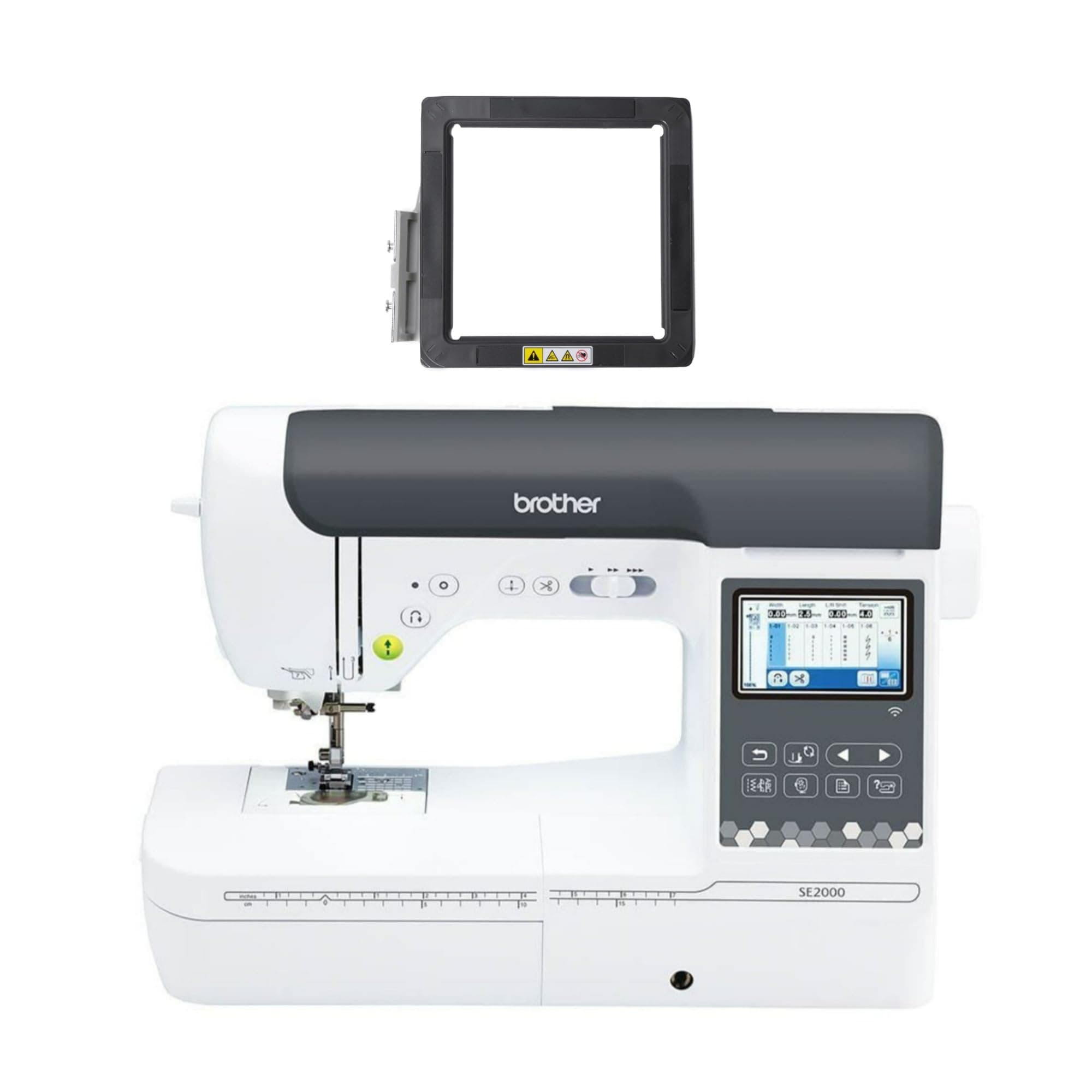 Brother SE2000 Computerized Sewing and Embroidery Machine with WLAN and 4"x7" Magnetic Embroidery Hoop Frame